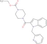 ethyl 4-{1-[(pyridin-2-yl)methyl]-1H-indole-2-carbonyl}piperazine-1-carboxylate