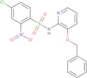 ((4-chloro-2-nitrophenyl)sulfonyl)(3-(phenylmethoxy)(2-pyridyl))amine