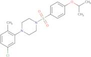 4-(5-chloro-2-methylphenyl)-1-((4-(isopropoxy)phenyl)sulfonyl)piperazine