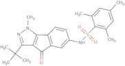 3-(tert-butyl)-1-methyl-6-(((2,4,6-trimethylphenyl)sulfonyl)amino)indeno[2,3-d]pyrazol-4-one