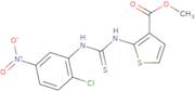 methyl 2-((((2-chloro-5-nitrophenyl)amino)thioxomethyl)amino)thiophene-3-carboxylate