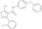(3-(2-chlorophenyl)-5-methylisoxazol-4-yl)-N-(4-(2-pyridylthio)phenyl)formamide