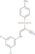 3-((3,5-dichlorophenyl)amino)-2-((4-methylphenyl)sulfonyl)prop-2-enenitrile