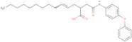 2-((N-(4-phenoxyphenyl)carbamoyl)methyl)tetradec-4-enoic acid