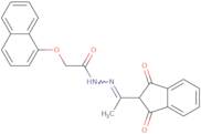 N-(1-aza-2-(1,3-dioxoindan-2-yl)prop-1-enyl)-2-naphthyloxyethanamide