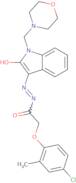 N-(aza(1-(morpholin-4-ylmethyl)-2-oxoindolin-3-ylidene)methyl)-2-(4-chloro-2-methylphenoxy)ethanam…
