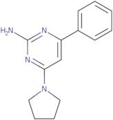 4-Phenyl-6-pyrrolidin-1-ylpyrimidin-2-amine