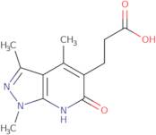 3-{1,3,4-Trimethyl-6-oxo-1H,6H,7H-pyrazolo[3,4-b]pyridin-5-yl}propanoic acid