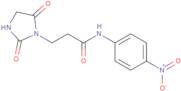 3-(2,5-Dioxoimidazolidin-1-yl)-N-(4-nitrophenyl)propanamide