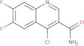 4-Chloro-6,7-difluoro-quinoline-3-carboxylic acid amide