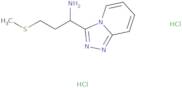 3-(Methylsulfanyl)-1-{[1,2,4]triazolo[4,3-a]pyridin-3-yl}propan-1-amine dihydrochloride