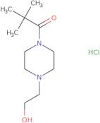 2-[4-(2,2-Dimethylpropanoyl)piperazin-1-yl]ethanol hydrochloride