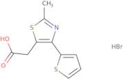 2-[2-Methyl-4-(thiophen-2-yl)-1,3-thiazol-5-yl]acetic acid hydrobromide