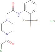 2-[4-(2-Chloroacetyl)piperazin-1-yl]-N-[2-(trifluoromethyl)phenyl]acetamide hydrochloride