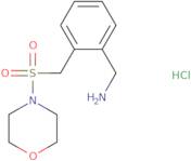 {2-[(Morpholine-4-sulfonyl)methyl]phenyl}methanamine hydrochloride