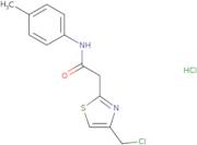 2-[4-(Chloromethyl)-1,3-thiazol-2-yl]-N-(4-methylphenyl)acetamide hydrochloride