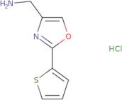 [2-(Thiophen-2-yl)-1,3-oxazol-4-yl]methanamine hydrochloride