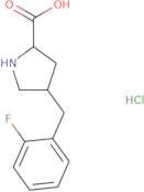 (2S,4R)-4-(2-Fluorobenzyl)pyrrolidine-2-carboxylic acid hydrochloride