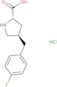 (2S,4R)-4-(4-Fluorobenzyl)pyrrolidine-2-carboxylic acid hydrochloride