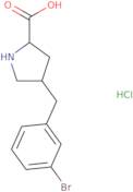 (2S,4R)-4-(3-Bromobenzyl)pyrrolidine-2-carboxylic acid hydrochloride