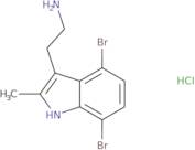 2-(4,7-Dibromo-2-methyl-1H-indol-3-yl)ethanamine hydrochloride
