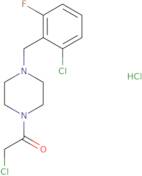 2-Chloro-1-{4-[(2-chloro-6-fluorophenyl)methyl]piperazin-1-yl}ethan-1-one hydrochloride