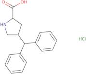 (2S,4S)-4-Benzhydrylpyrrolidine-2-carboxylic acid hydrochloride