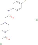 2-[4-(2-Chloroacetyl)piperazin-1-yl]-N-(4-fluorophenyl)acetamide hydrochloride