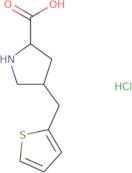 (2S,4S)-4-(Thiophen-2-ylmethyl)pyrrolidine-2-carboxylic acid hydrochloride