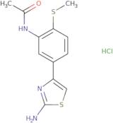 N-[5-(2-Amino-1,3-thiazol-4-yl)-2-(methylsulfanyl)phenyl]acetamide hydrochloride