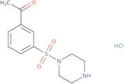1-[3-(Piperazine-1-sulfonyl)phenyl]ethan-1-one hydrochloride