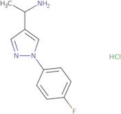 {1-[1-(4-Fluorophenyl)-1H-pyrazol-4-yl]ethyl}amine hydrochloride