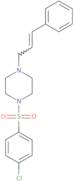 4-chloro-1-((4-(3-phenylprop-2-enyl)piperazinyl)sulfonyl)benzene