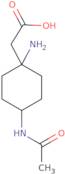 2-(1-Amino-4-acetamidocyclohexyl)acetic acid