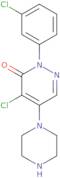 4-Chloro-2-(3-chlorophenyl)-5-piperazino-3(2H)-pyridazinone