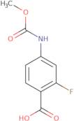 2-Fluoro-4-[(methoxycarbonyl)amino]benzoic acid