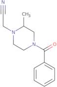 (4-Benzoyl-2-methyl-piperazin-1-yl)-acetonitrile