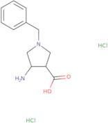 4-Amino-1-benzylpyrrolidine-3-carboxylic acid dihydrochloride