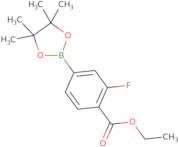 Ethyl 2-fluoro-4-(4,4,5,5-tetramethyl-1,3,2-dioxaborolan-2-yl)benzoate