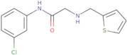 N-(3-Chlorophenyl)-2-[(thiophen-2-ylmethyl)amino]acetamide