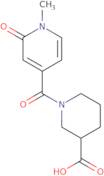 1-(1-Methyl-2-oxo-1,2-dihydropyridine-4-carbonyl)piperidine-3-carboxylic acid