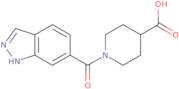 1-(1H-Indazole-6-carbonyl)piperidine-4-carboxylic acid