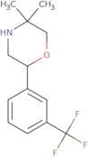 5,5-Dimethyl-2-[3-(trifluoromethyl)phenyl]morpholine