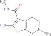 2-Amino-N,6-dimethyl-4,5,6,7-tetrahydrothieno[2,3-c]pyridine-3-carboxamide