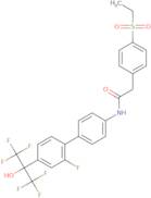 2-(4-Ethylsulfonylphenyl)-N-[4-[2-fluoro-4-(1,1,1,3,3,3-hexafluoro-2-hydroxypropan-2-yl)phenyl]p...