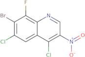 7-Bromo-4,6-dichloro-8-fluoro-3-nitroquinoline