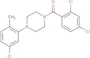2,4-dichlorophenyl 4-(5-chloro-2-methylphenyl)piperazinyl ketone
