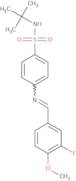 N-tert-Butyl-4-[(3-fluoro-4-methoxybenzylidene)amino]benzenesulfonamide