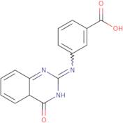 3-[(4-Oxo-3,4-dihydroquinazolin-2-yl)amino]benzoic acid