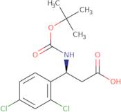 (S)-3-((tert-Butoxycarbonyl)amino)-3-(2,4-dichlorophenyl)propanoic acid